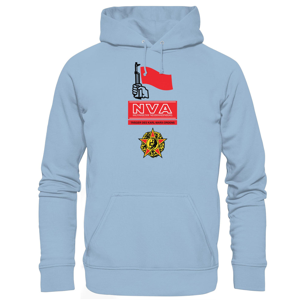 DDR Ostalgie Kapuze / Hoodie Unisex • NVA - MILITÄRBEZIRK NEUBRANDENBURG