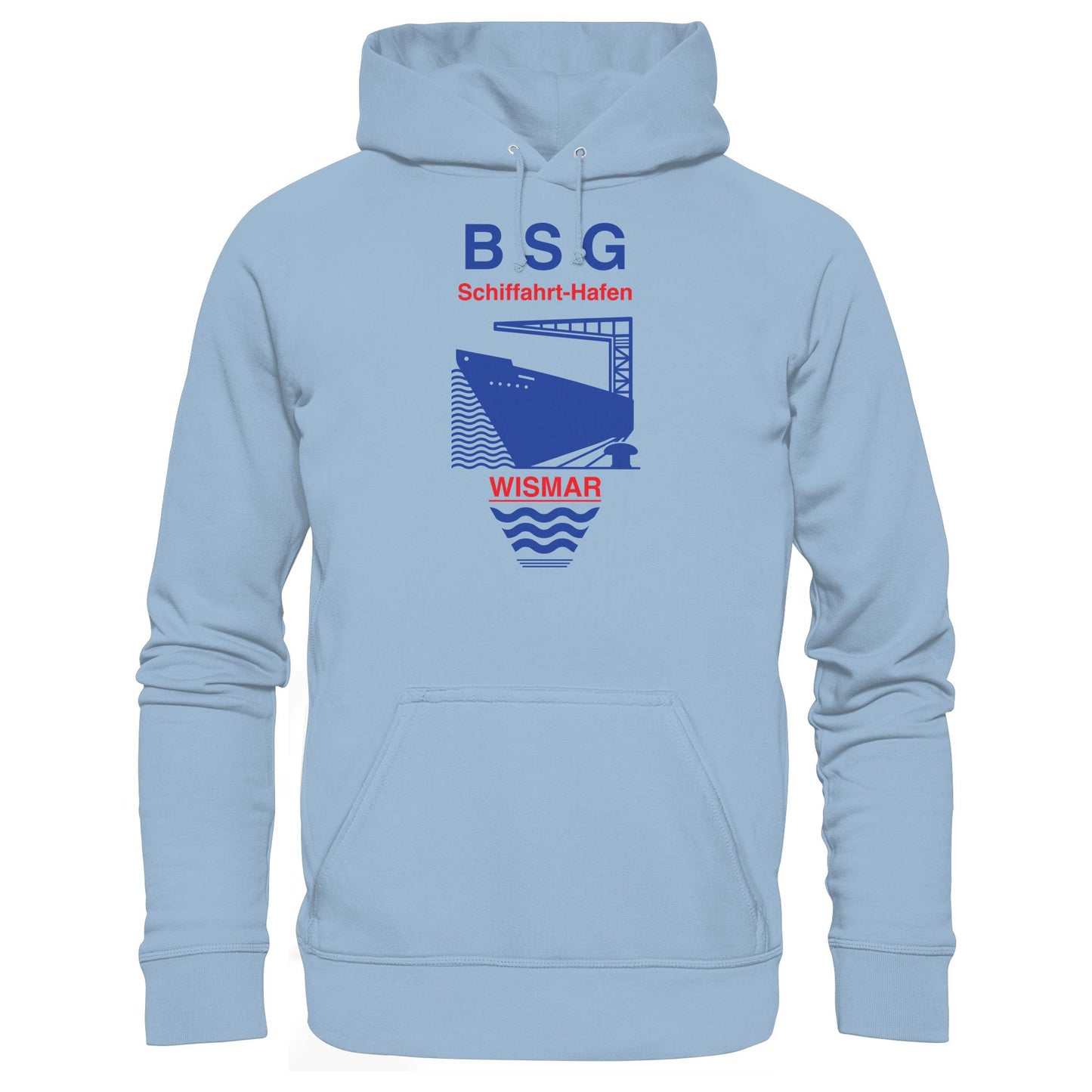 DDR Ostalgie Kapuze / Hoodie Unisex • BSG SCHIFFAHRT HAFEN WISMAR