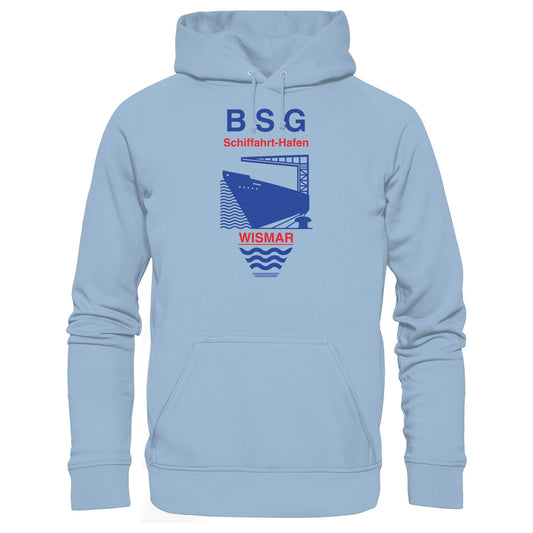 DDR Ostalgie Kapuze / Hoodie Unisex • BSG SCHIFFAHRT HAFEN WISMAR