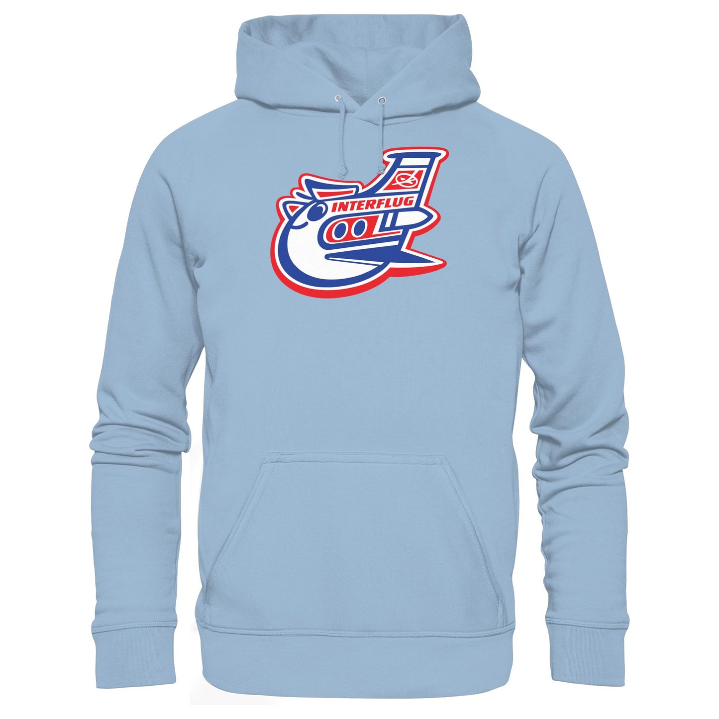 DDR Ostalgie Kapuze / Hoodie Unisex • INTERFLUG (ORIGINAL PIN)