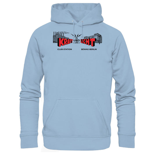 DDR Ostalgie Kapuze / Hoodie Unisex • KRAFT UND LICHT - BEWAG BERLIN