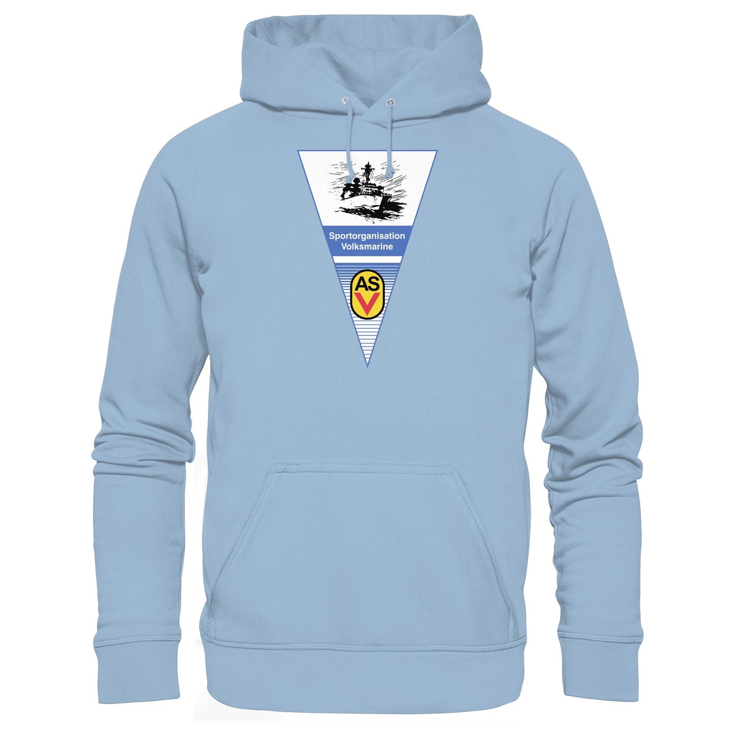 DDR Ostalgie Kapuze / Hoodie Unisex • ASV SPORTORGANISATION VOLKSMARINE