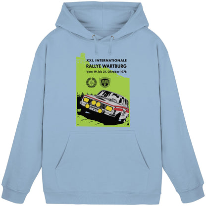 DDR Ostalgie Kapuze / Hoodie Unisex • INTERNATIONALE RALLYE WARTBURG - 1978