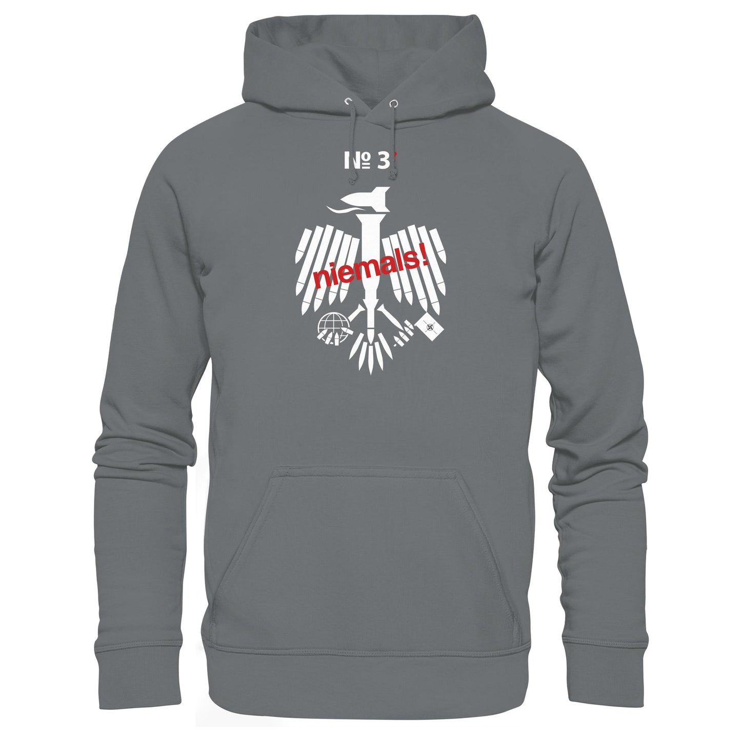 DDR Ostalgie Kapuze / Hoodie Unisex • 3. WELTKRIEG NIEMALS! ANTI-NATO (ORIGINAL POSTER)