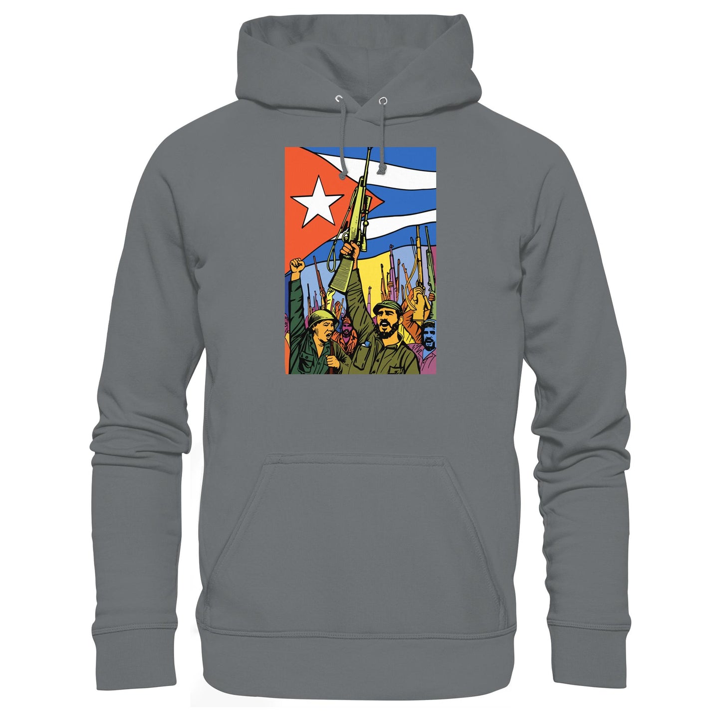 DDR Ostalgie Kapuze / Hoodie Unisex • KUBANISCHE REVOLUTION (ORIGINAL POSTER)