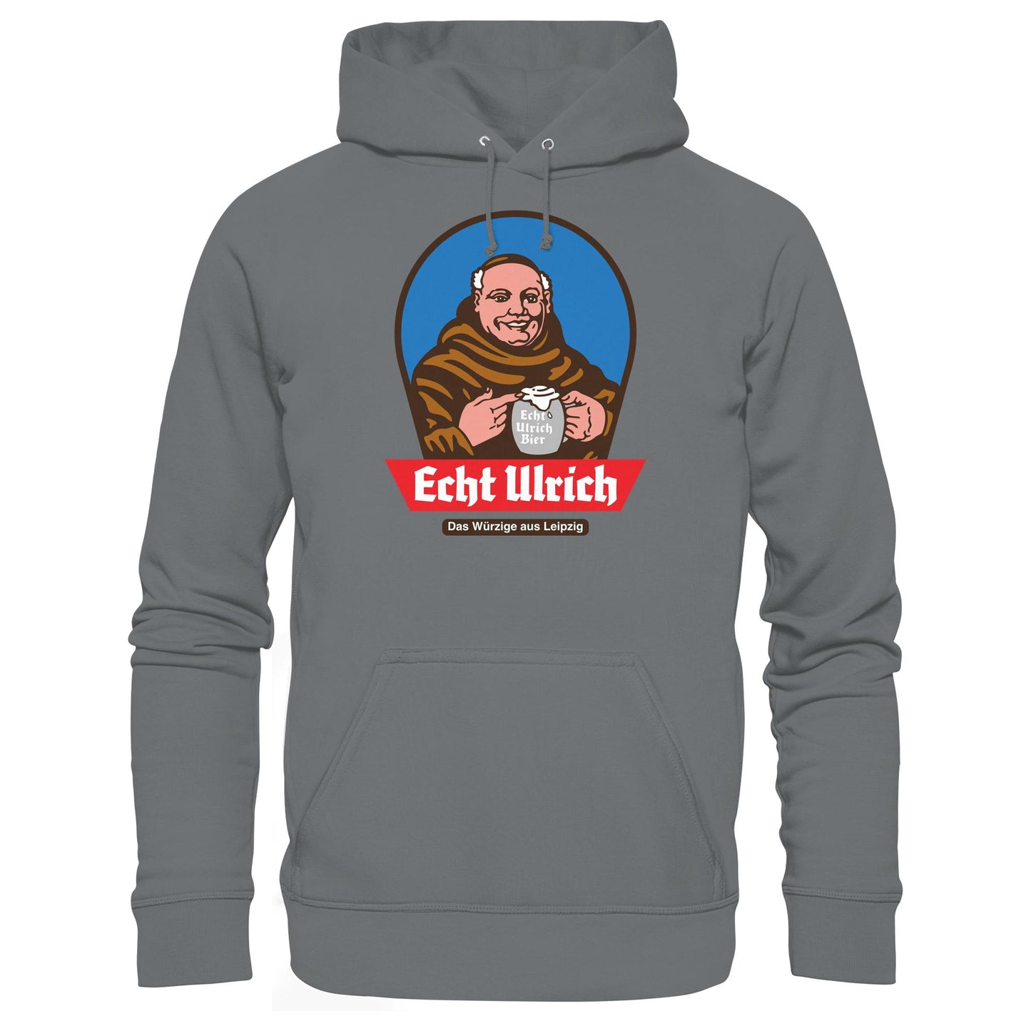 DDR Ostalgie Kapuze / Hoodie Unisex • ECHT ULRICH BIER LEIPZIG