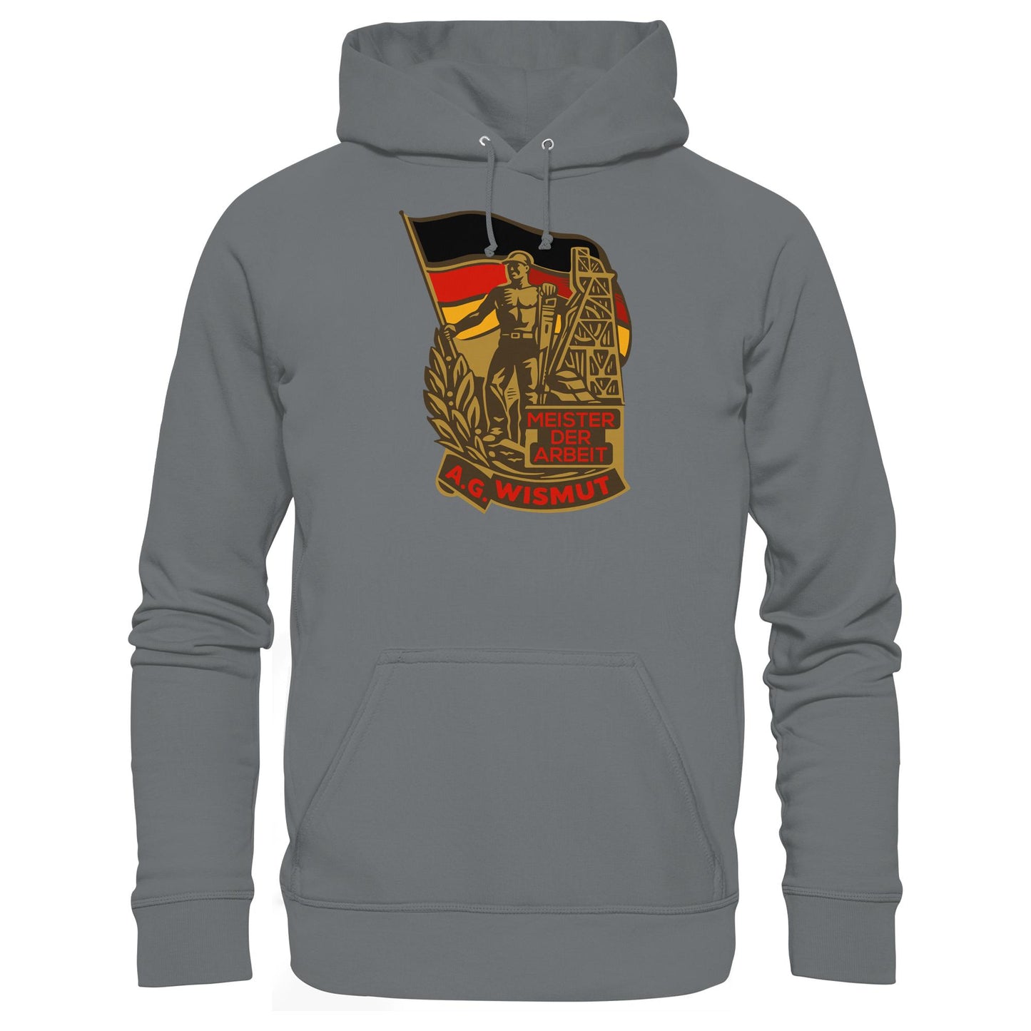 DDR Ostalgie Kapuze / Hoodie Unisex • WISMUT - MEISTER DER ARBEIT