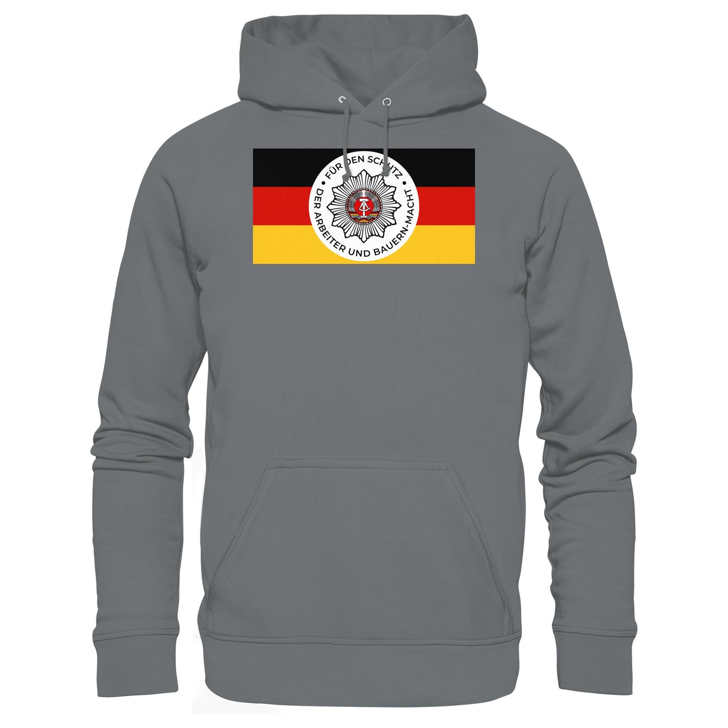 DDR Ostalgie Kapuze / Hoodie Unisex • NVA - FÜR DEN SCHUTZ DER ARBEITER- UND BAUERNMACHT (ORIGINAL BANDEROLE)