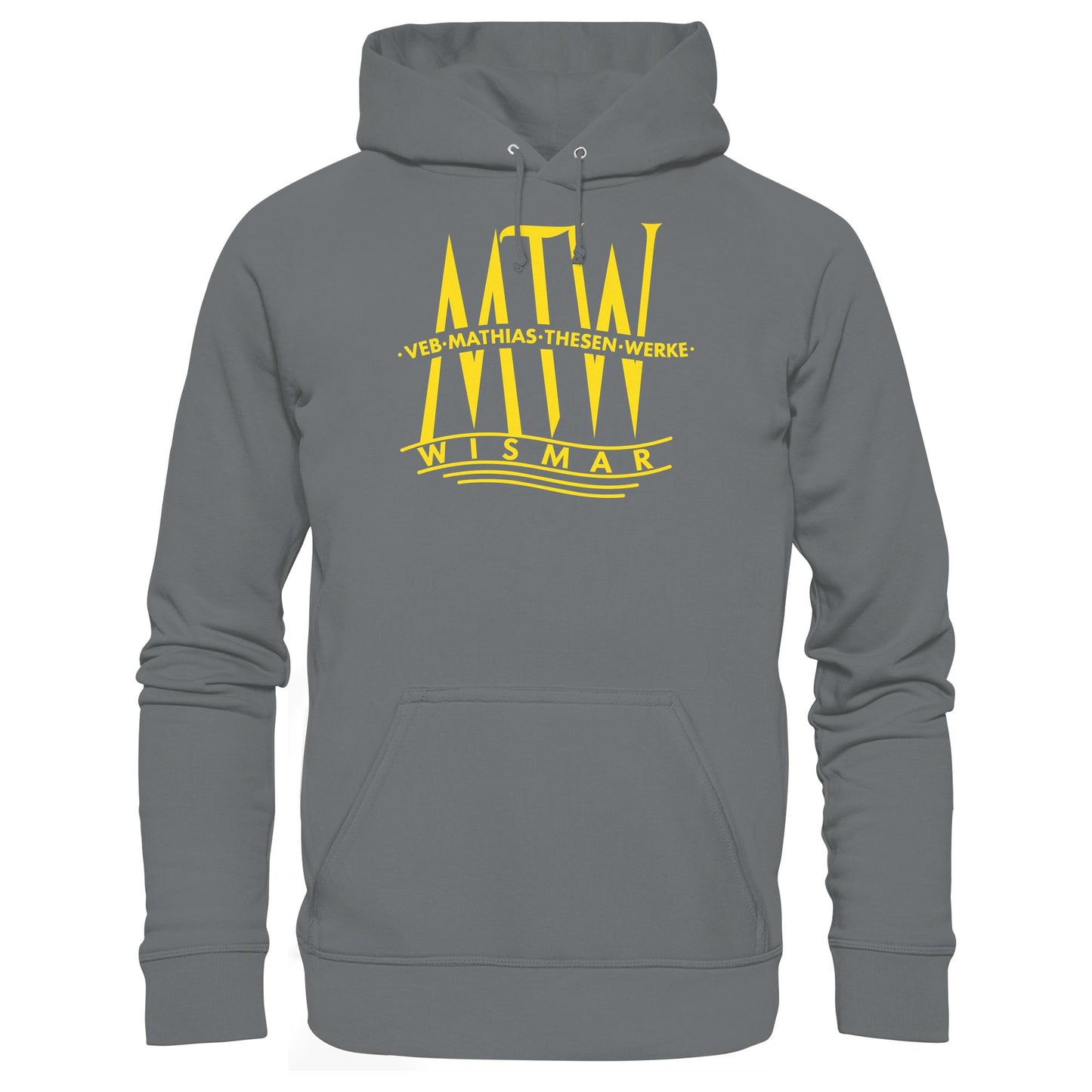 DDR Ostalgie Kapuze / Hoodie Unisex • MATHIAS-THESEN-WERKE WISMAR (LOGO 1946)