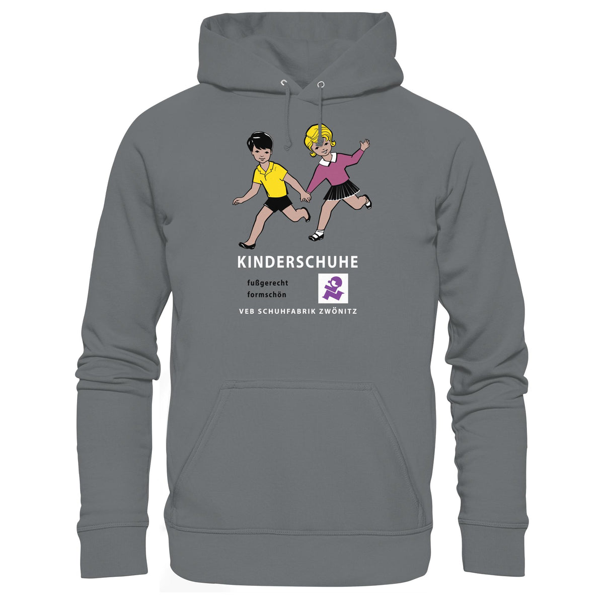 DDR Ostalgie Kapuze / Hoodie Unisex • KINDERSCHUHE VEB SCHUHFABRIK ZWÖNITZ