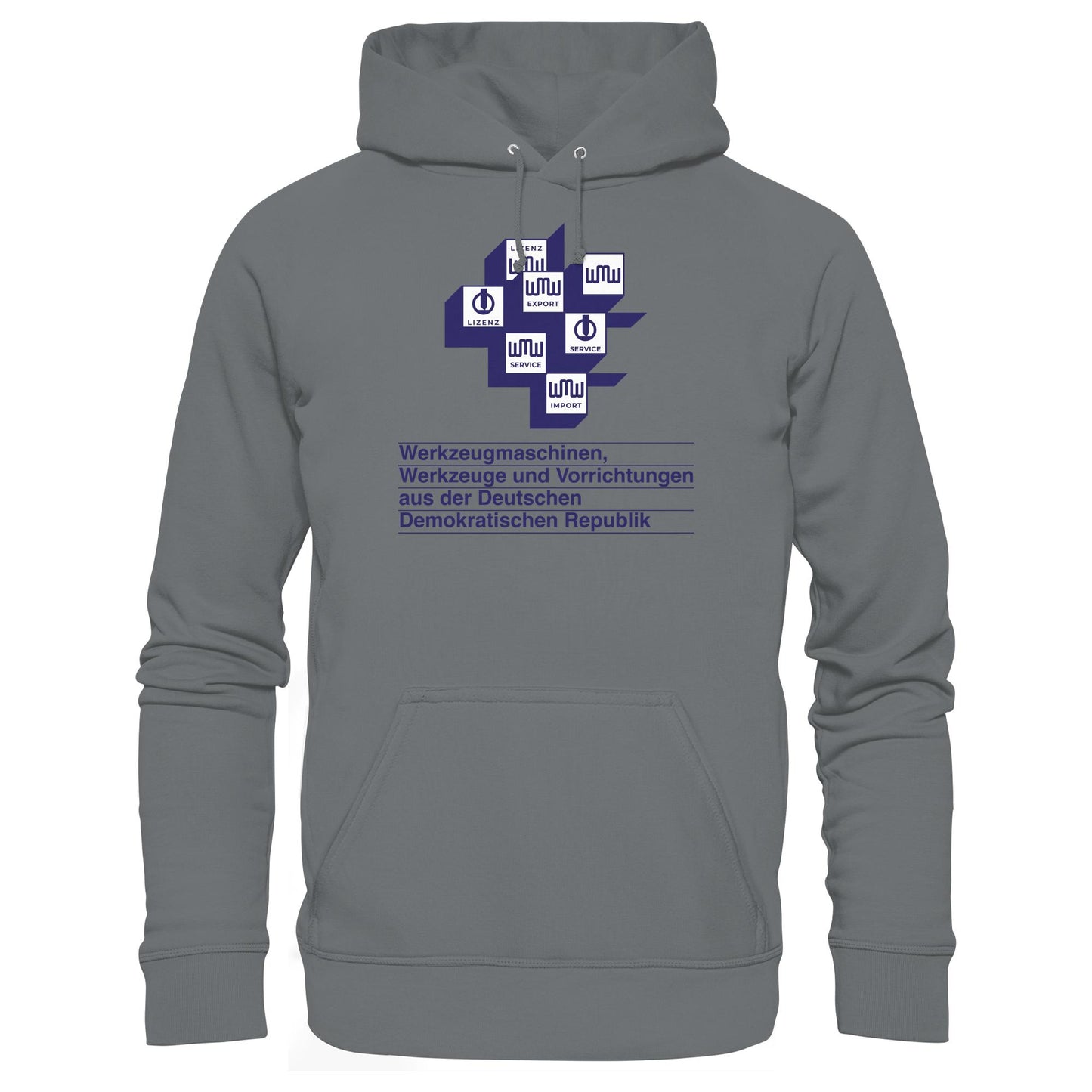DDR Ostalgie Kapuze / Hoodie Unisex • WMW WERKZEUGMASCHINEN DER DDR