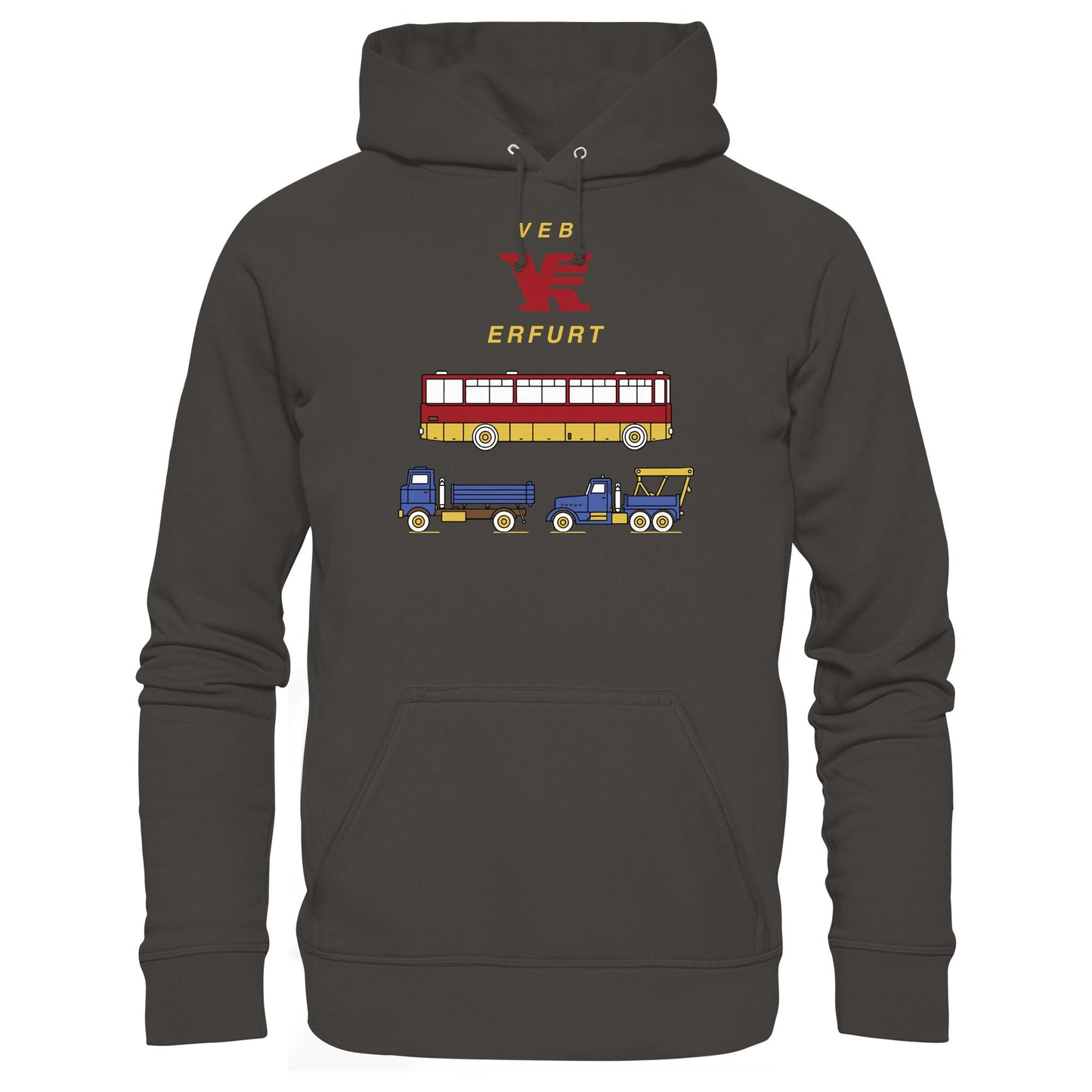 DDR Ostalgie Kapuze / Hoodie Unisex • VEB VERKEHRSKOMBINAT ERFURT