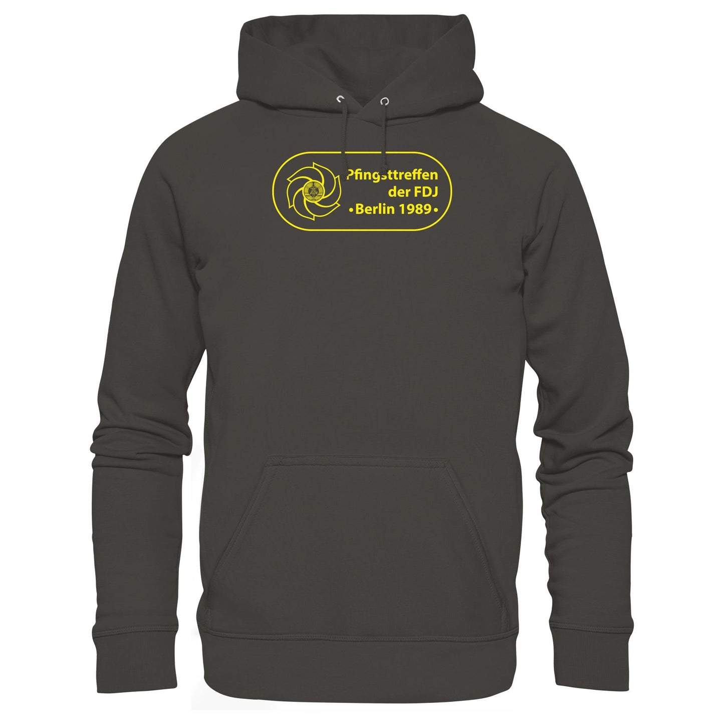 DDR Ostalgie Kapuze / Hoodie Unisex • PFINGSTTREFFEN DER FDJ, BERLIN 1989
