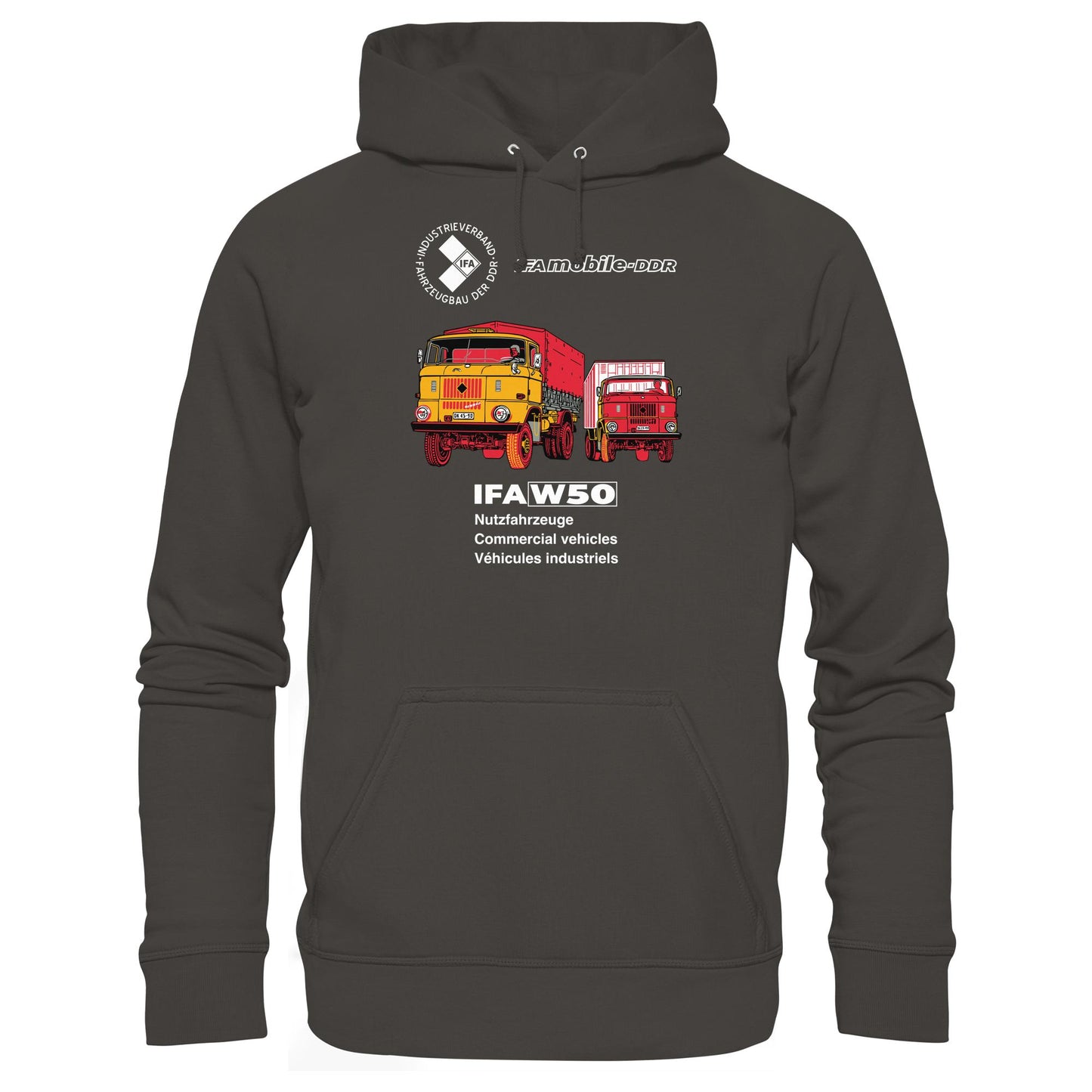 DDR Ostalgie Kapuze / Hoodie Unisex • IFA W50 (ORIGINAL POSTER)