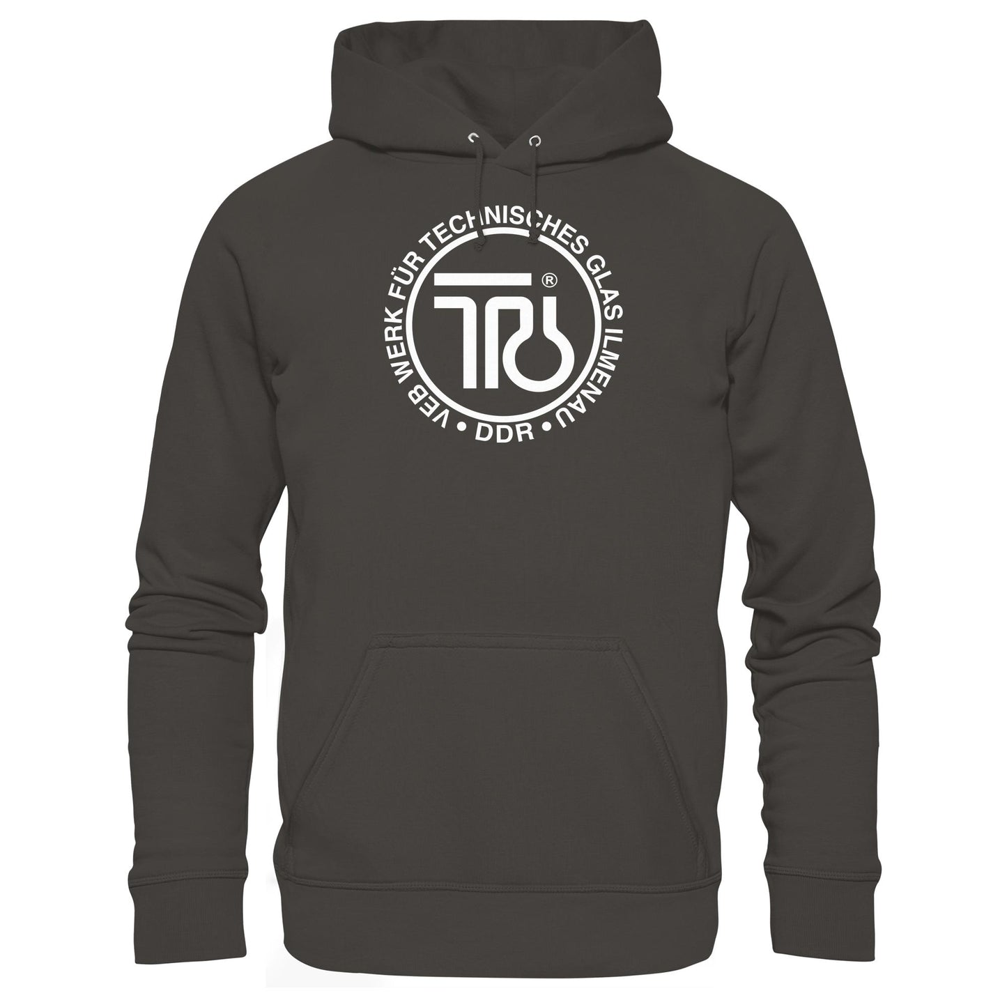 DDR Ostalgie Kapuze / Hoodie Unisex • VEB WERK FÜR TECHNISCHES GLAS ILMENAU