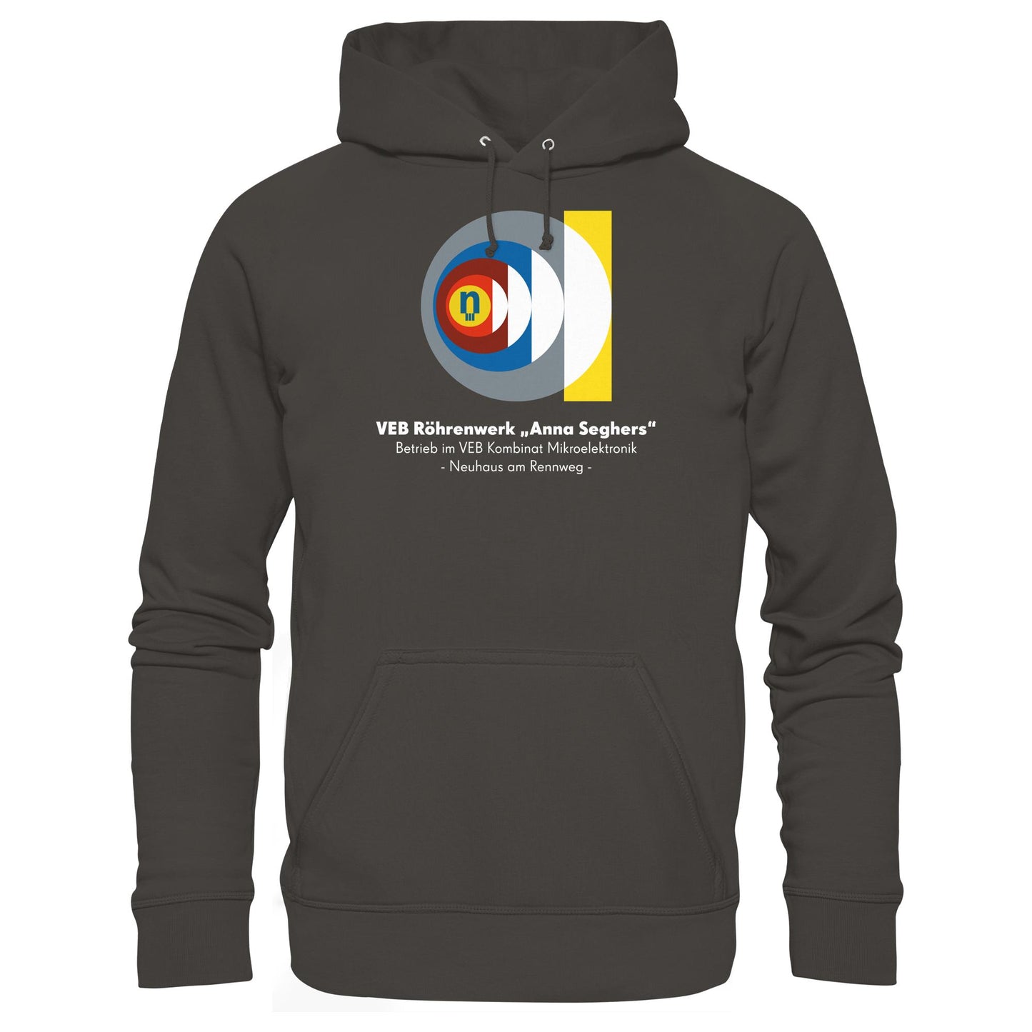DDR Ostalgie Kapuze / Hoodie Unisex • VEB RÖHRENWERK ANNA SEGHERS - NEUHAUS