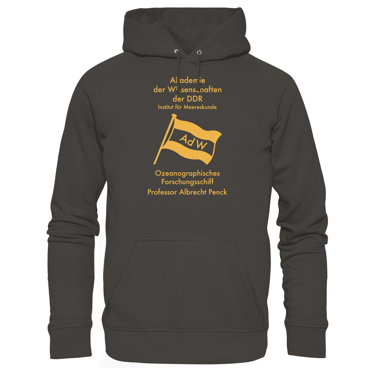 DDR Ostalgie Kapuze / Hoodie Unisex • OZEONOGRAPHISCHES FORSCHUNGSSCHIFF ALBRECHT PENCK