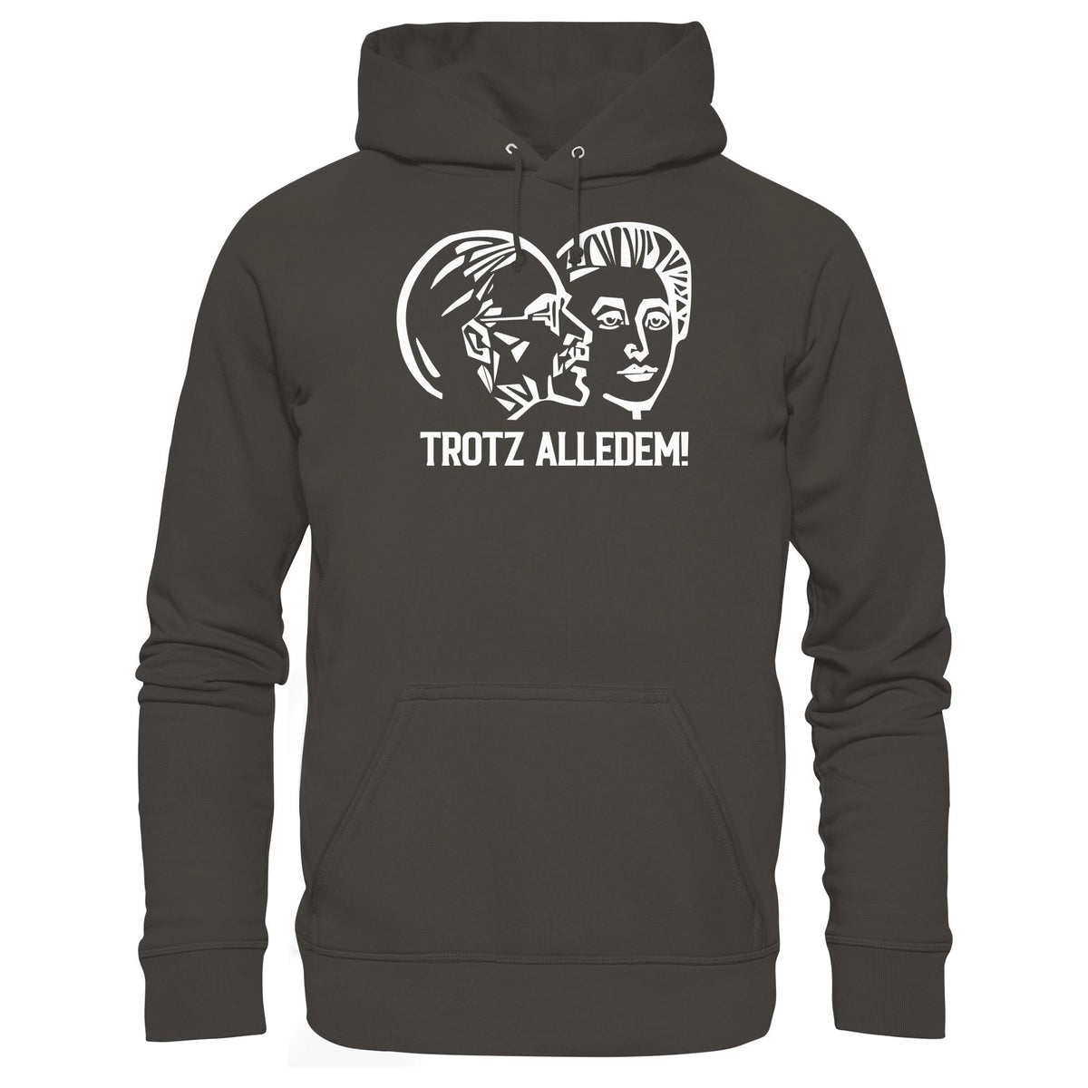 DDR Ostalgie Kapuze / Hoodie Unisex • WALTER WOMACKA - TROTZ ALLEDEM (STAATSRATSGEBÄUDE, Aus der Geschichte der Deutschen Arbeiterbewegung, 1964)