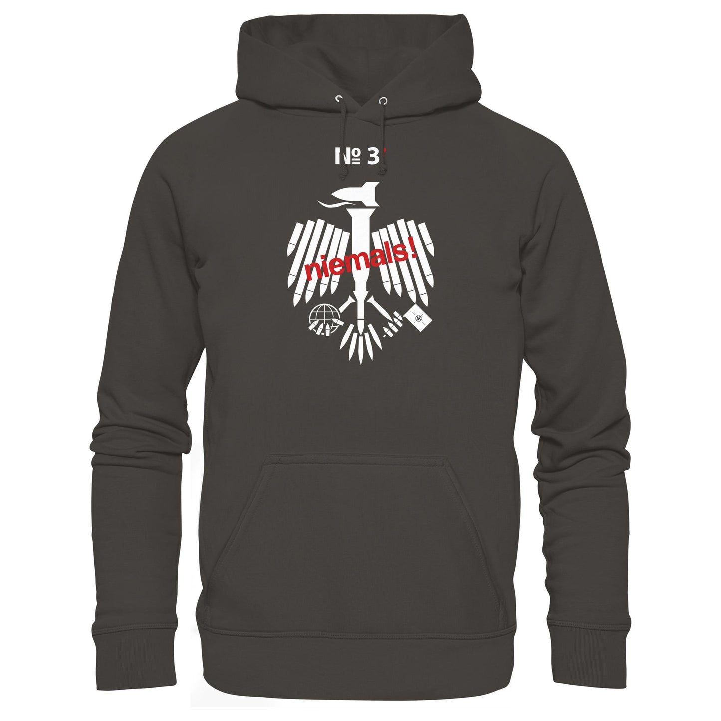 DDR Ostalgie Kapuze / Hoodie Unisex • 3. WELTKRIEG NIEMALS! ANTI-NATO (ORIGINAL POSTER)