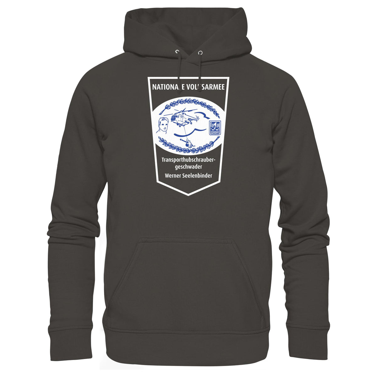 DDR Ostalgie Kapuze / Hoodie Unisex • NVA - TRANSPORTHUBSCHRAUBERGESCHWADER WERNER SEELENBINDER