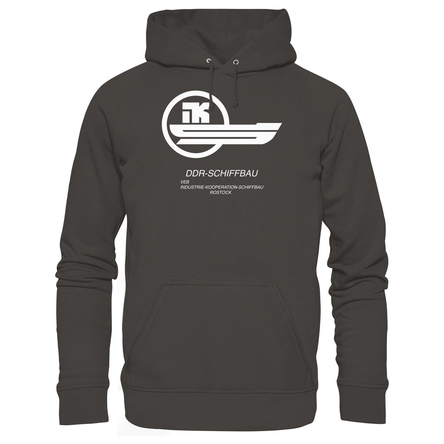 DDR Ostalgie Kapuze / Hoodie Unisex •  VEB INDUSTRIE-KOOPERATION SCHIFFBAU ROSTOCK