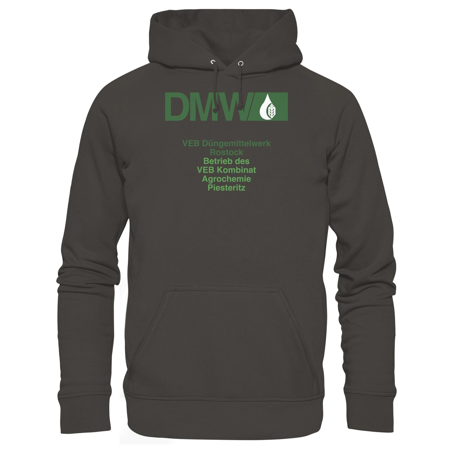 DDR Ostalgie Kapuze / Hoodie Unisex • VEB DÜNGEMITTELWERK ROSTOCK