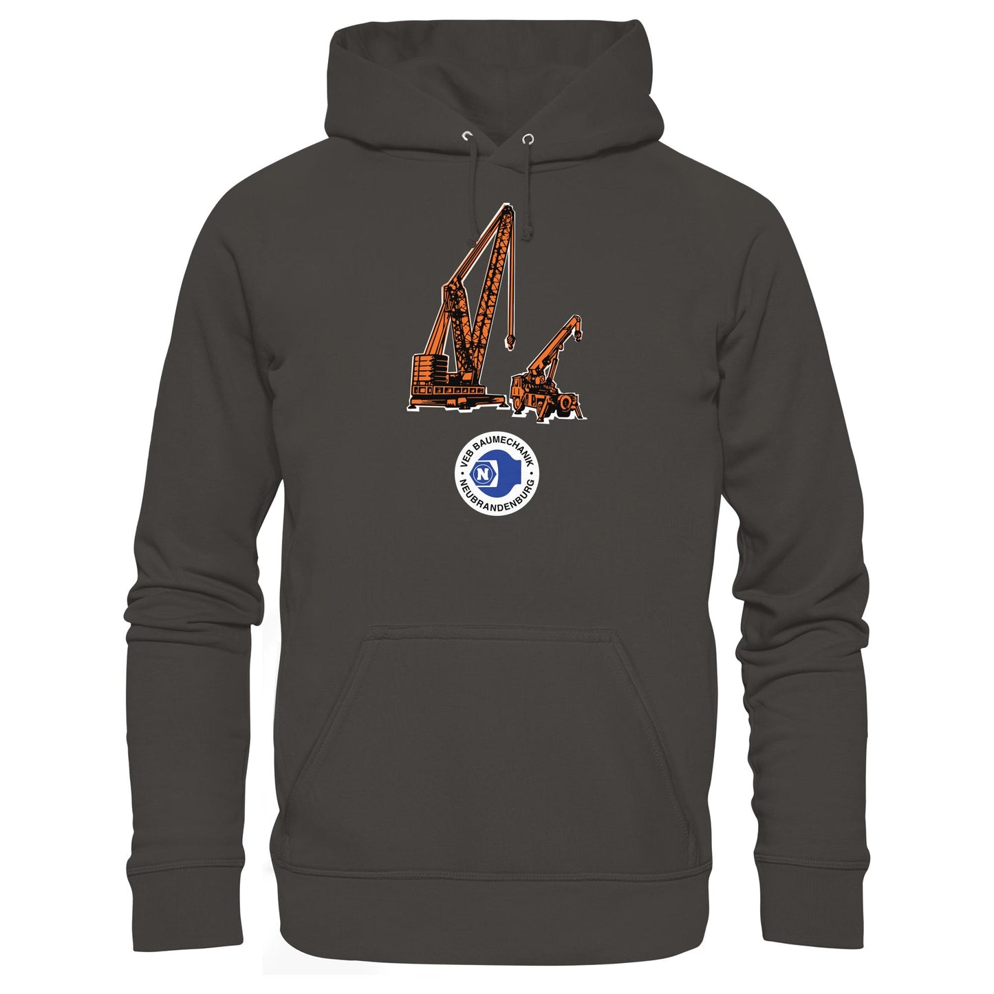 DDR Ostalgie Kapuze / Hoodie Unisex • VEB BAUMECHANIK NEUBRANDENBURG