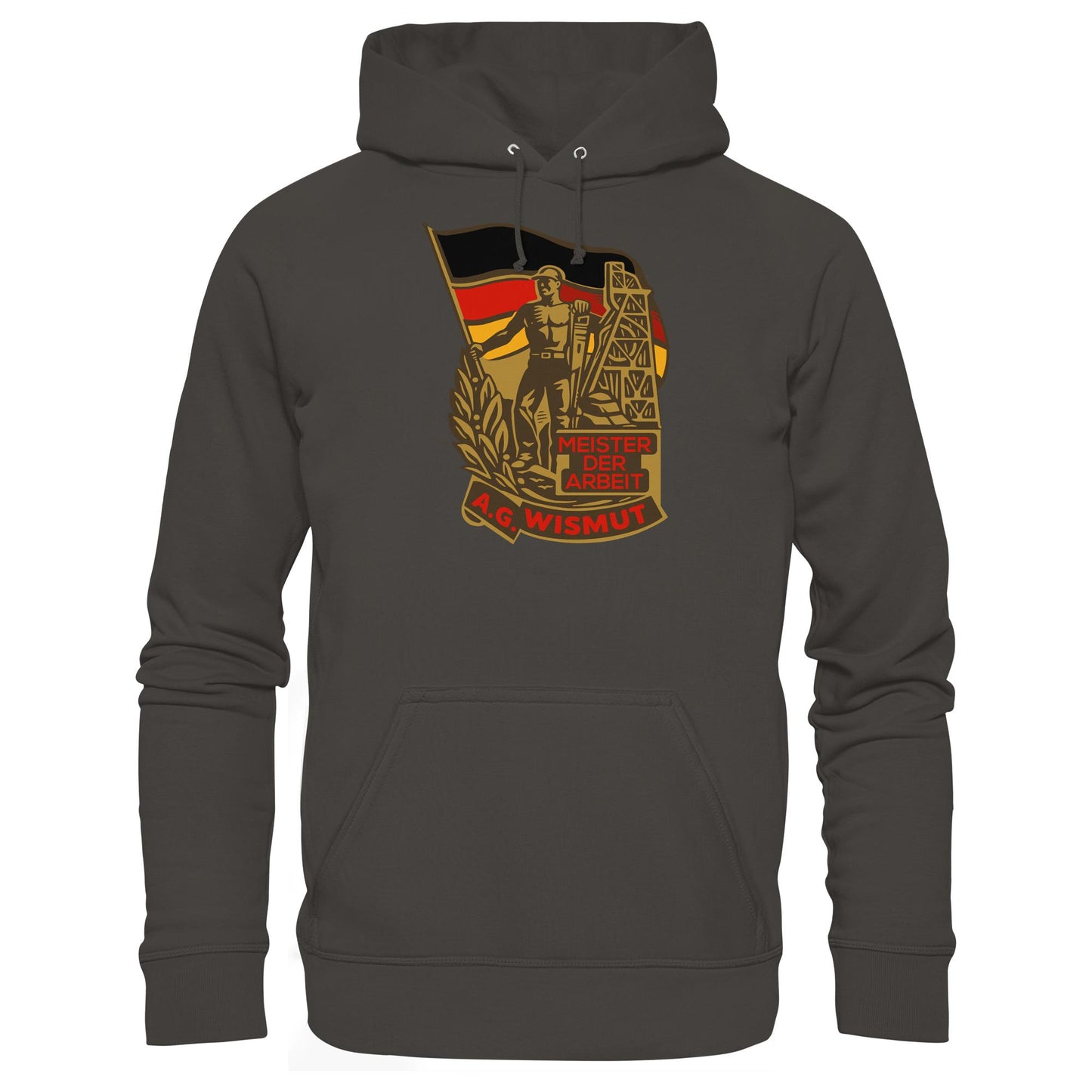 DDR Ostalgie Kapuze / Hoodie Unisex • WISMUT - MEISTER DER ARBEIT