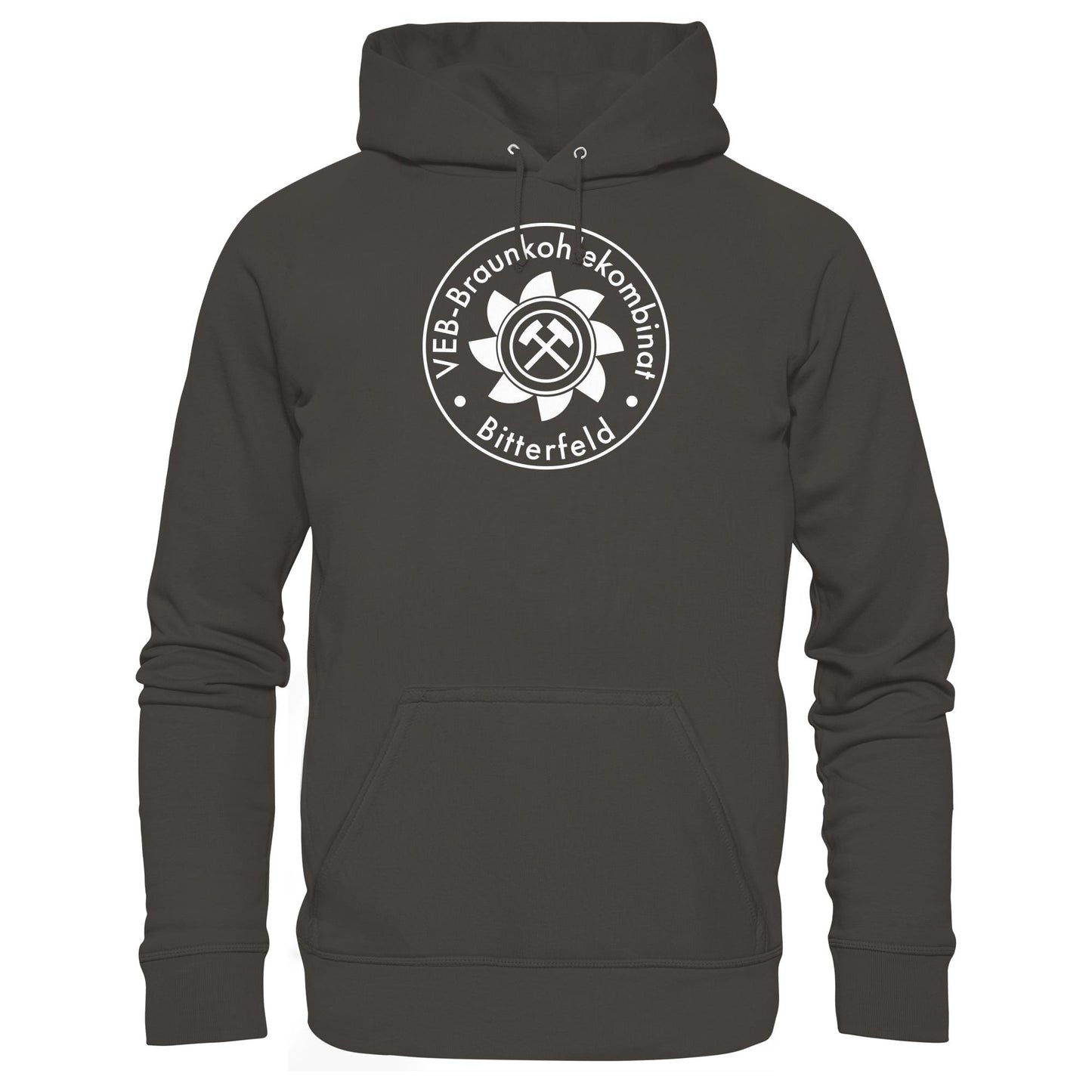DDR Ostalgie Kapuze / Hoodie Unisex •  VEB BRAUNKOHLEKOMBINAT BITTERFELD