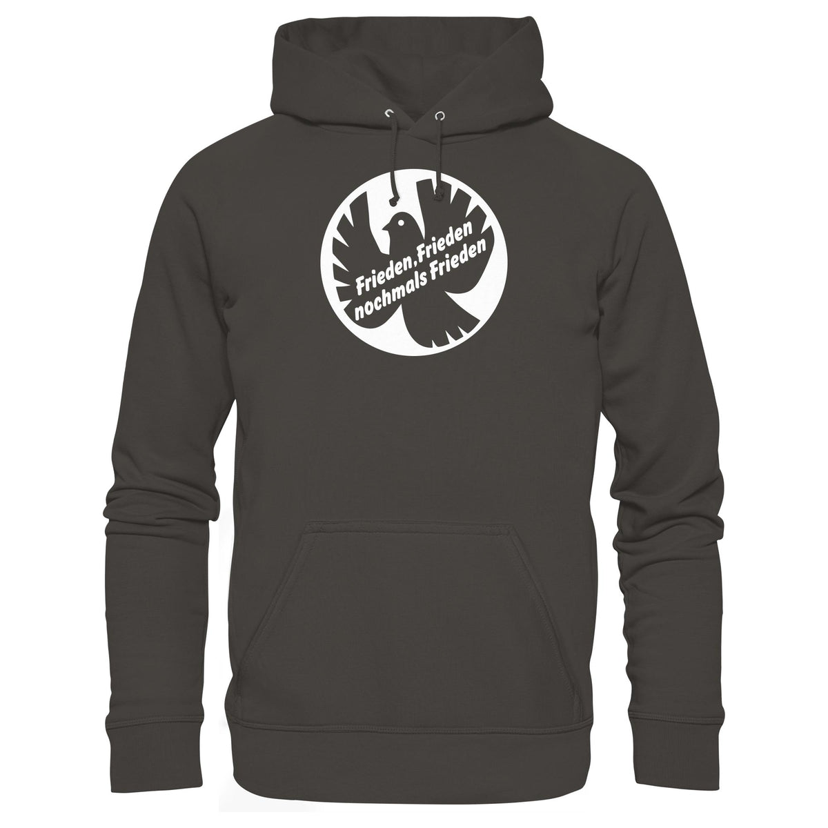 DDR Ostalgie Kapuze / Hoodie Unisex • FRIEDEN, FRIEDEN NOCHMALS FRIEDEN (ORIGINAL BANNER)