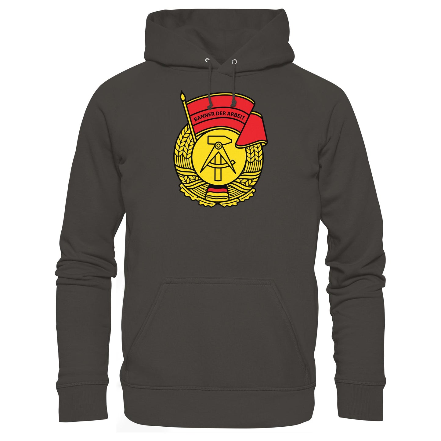 DDR Ostalgie Kapuze / Hoodie Unisex • BANNER DER ARBEIT