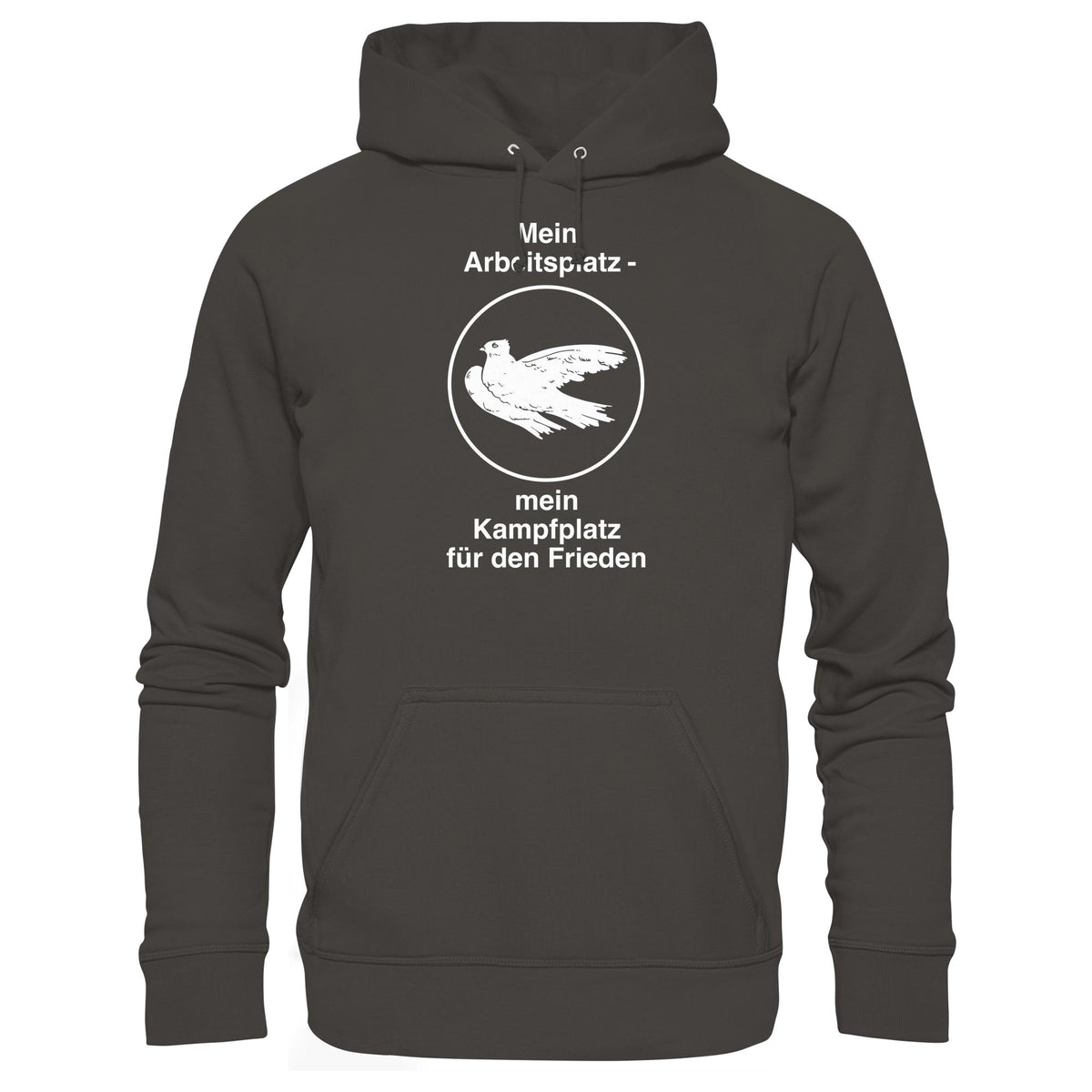MEIN ARBEITSPLATZ - MEIN KAMPFPLATZ FÜR DEN FRIEDEN • DDR Ostalgie Kapuze / Hoodie Unisex