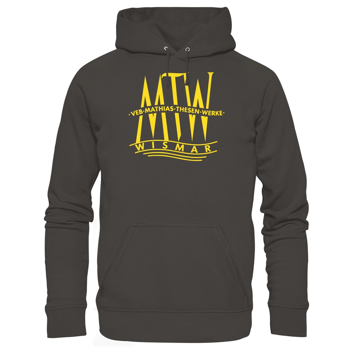DDR Ostalgie Kapuze / Hoodie Unisex • MATHIAS-THESEN-WERKE WISMAR (LOGO 1946)