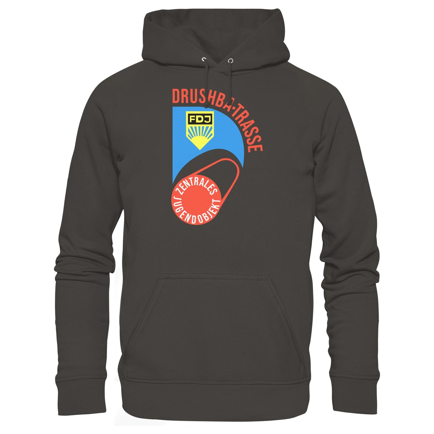 DDR Ostalgie Kapuze / Hoodie Unisex • DRUSCHBA TRASSE