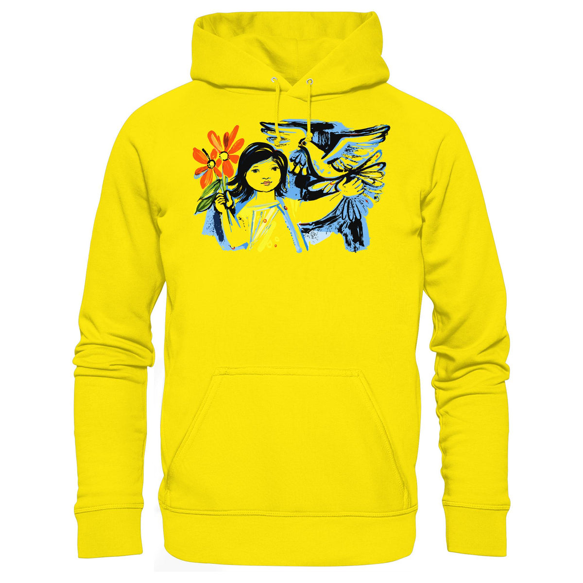 DDR Ostalgie Kapuze / Hoodie Unisex • WALTER WOMACKA - MÄDCHEN MIT FRIEDENSTAUBE (1963)