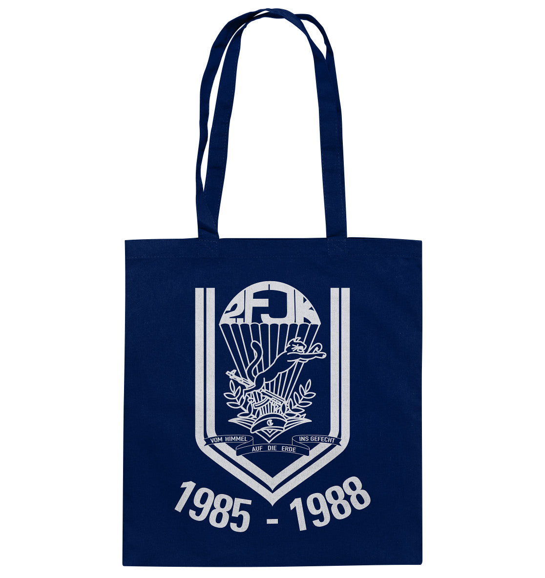 DDR Ostalgie Baumwolltasche • 2. FJK DDR NVA FALLSCHIRMJÄGER