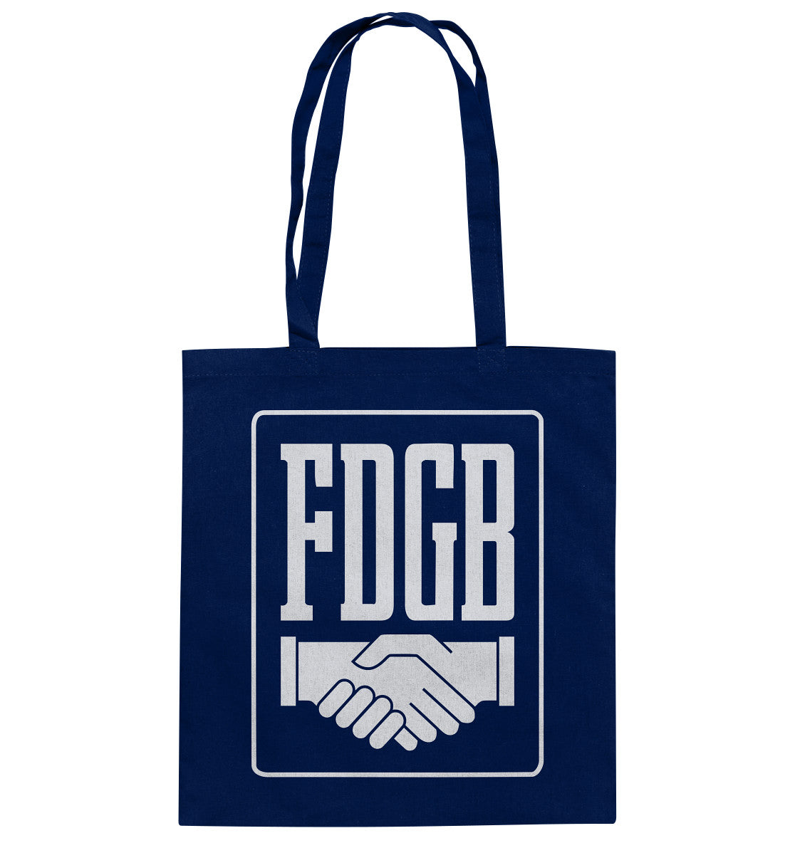 DDR Ostalgie Baumwolltasche • FDGB - WEISS