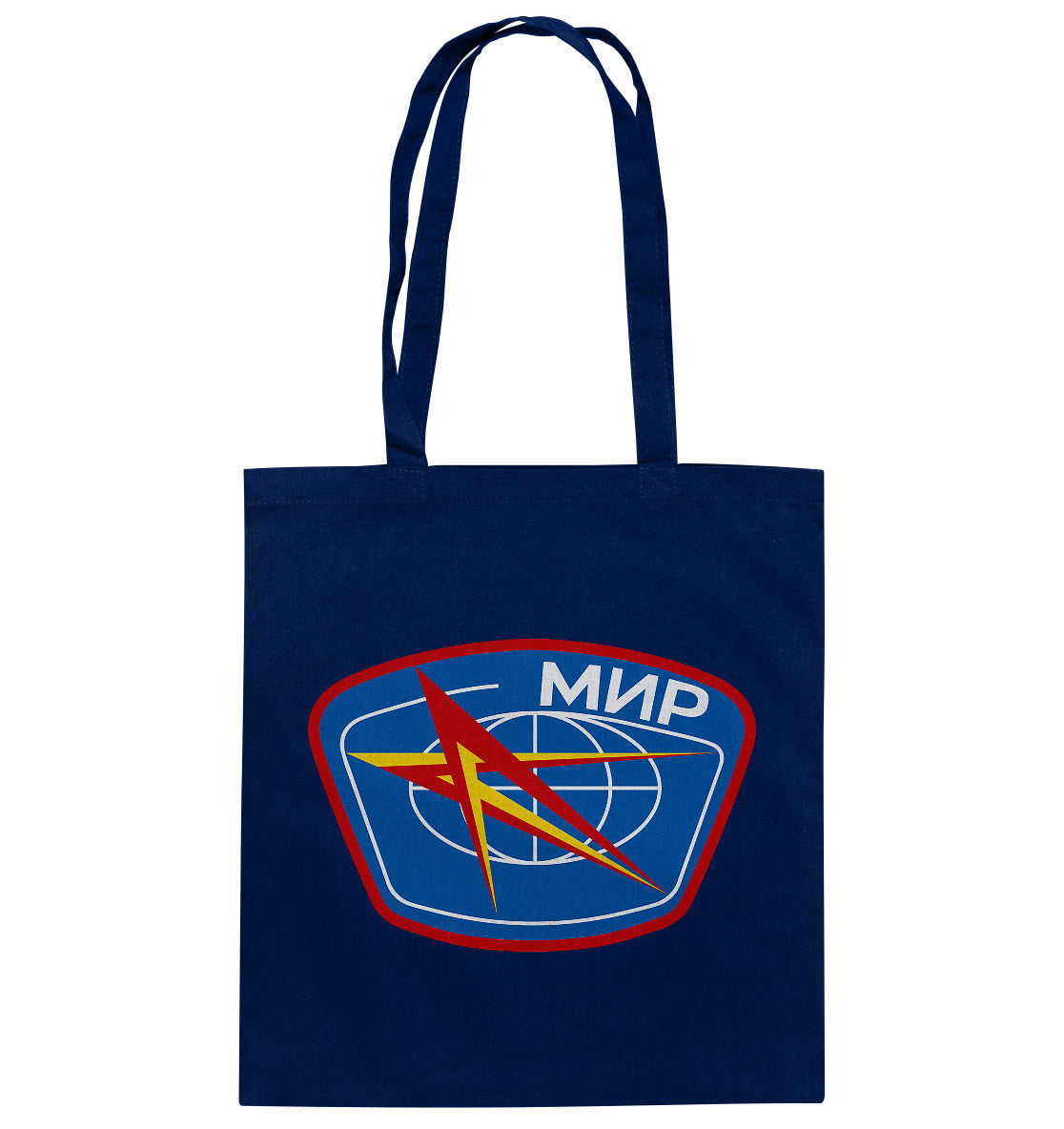 DDR Ostalgie Baumwolltasche • MIR - KOSMONAUTEN-BADGE