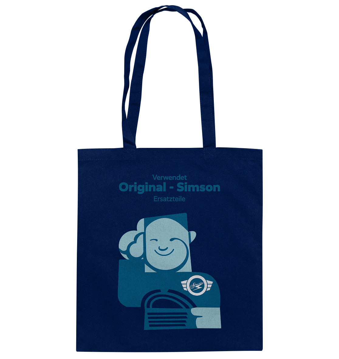 DDR Ostalgie Baumwolltasche • WERKSTATT-WERBUNG SIMSON-ERSATZTEILE