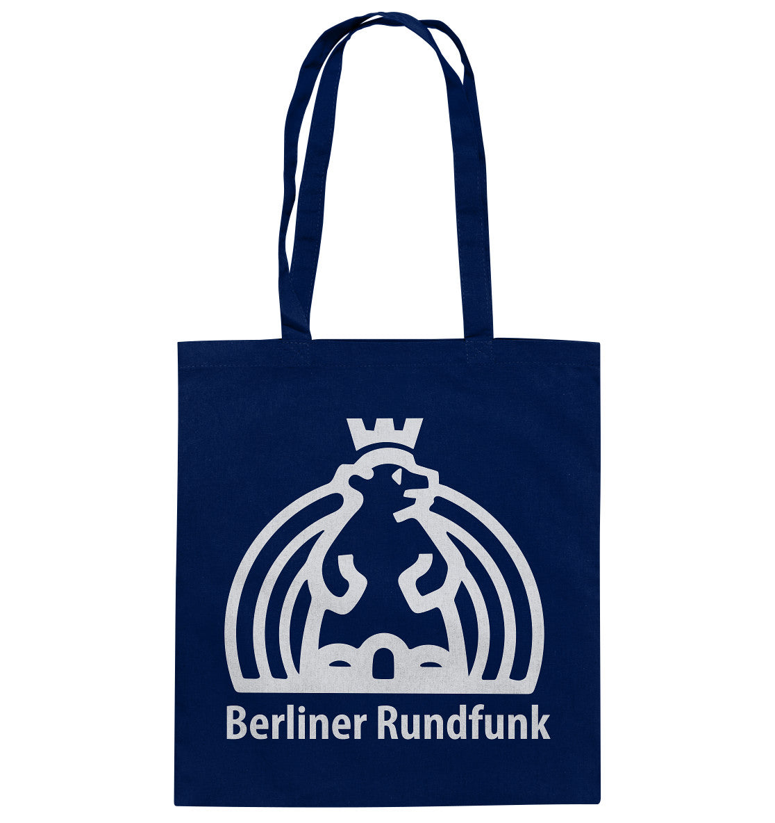 DDR Ostalgie Baumwolltasche • BERLINER RUNDFUNK - dunkel