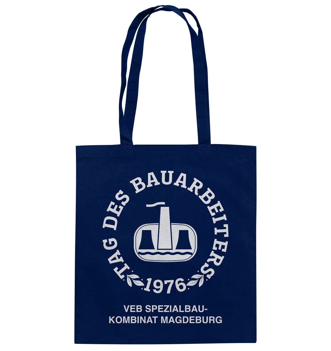 DDR Ostalgie Baumwolltasche • VEB SPEZIALBAUKOMBINAT MAGDEBURG