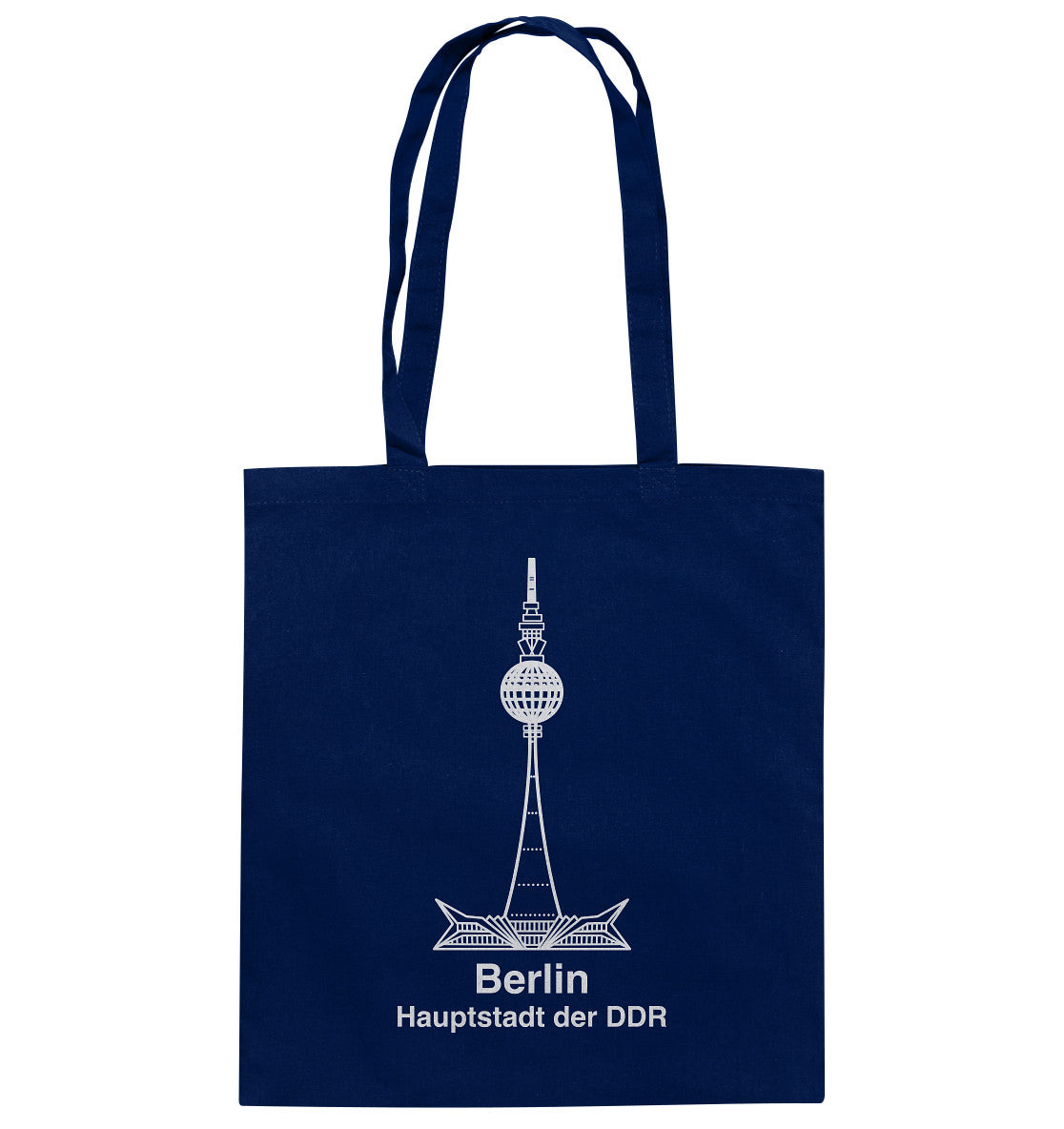 DDR Ostalgie Baumwolltasche • BERLIN - FERNSEHTURM - ORIGINAL WIMPEL