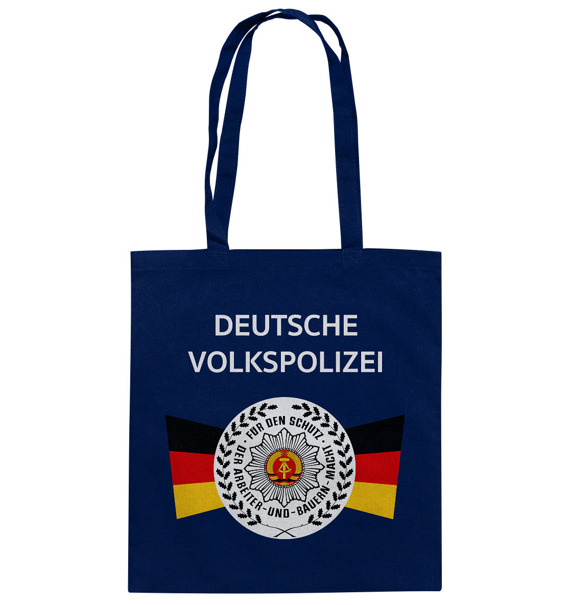 DDR Ostalgie Baumwolltasche • DEUTSCHE VOLKSPOLIZEI - ORIGINAL WIMPEL