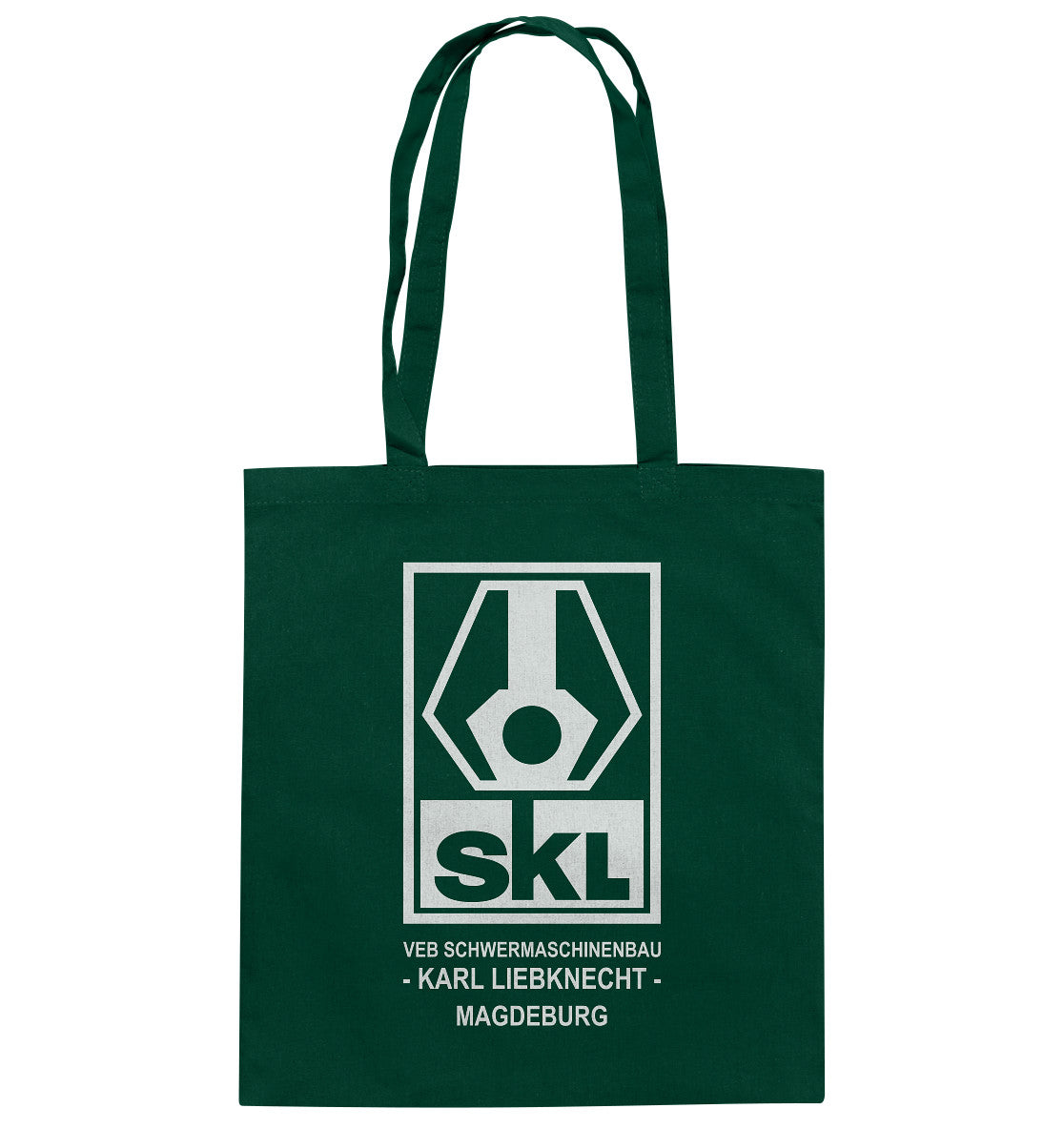 DDR Ostalgie Baumwolltasche • SKL KARL LIEBKNECHT MAGDEBURG