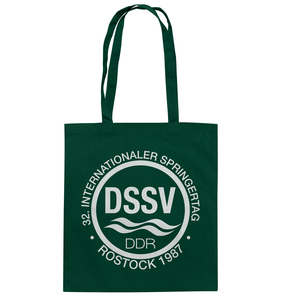 DDR Ostalgie Baumwolltasche • INTERNATIONALER SPRINGERTAG - ROSTOCK 1987