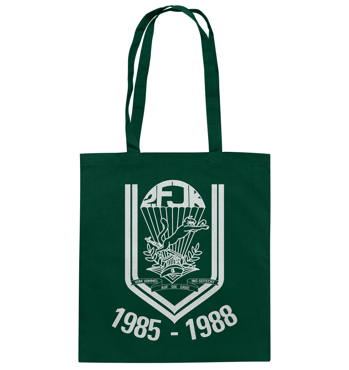 DDR Ostalgie Baumwolltasche • 2. FJK DDR NVA FALLSCHIRMJÄGER