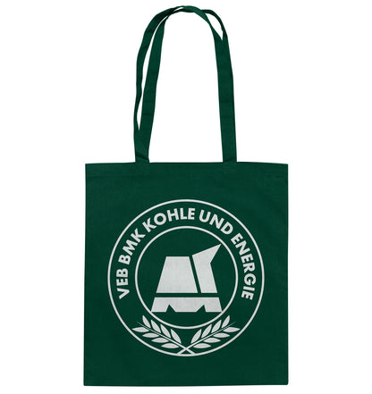 DDR Ostalgie Baumwolltasche • BMK BAU- UND MONTAGEKOMBINAT KOHLE UND ENERGIE
