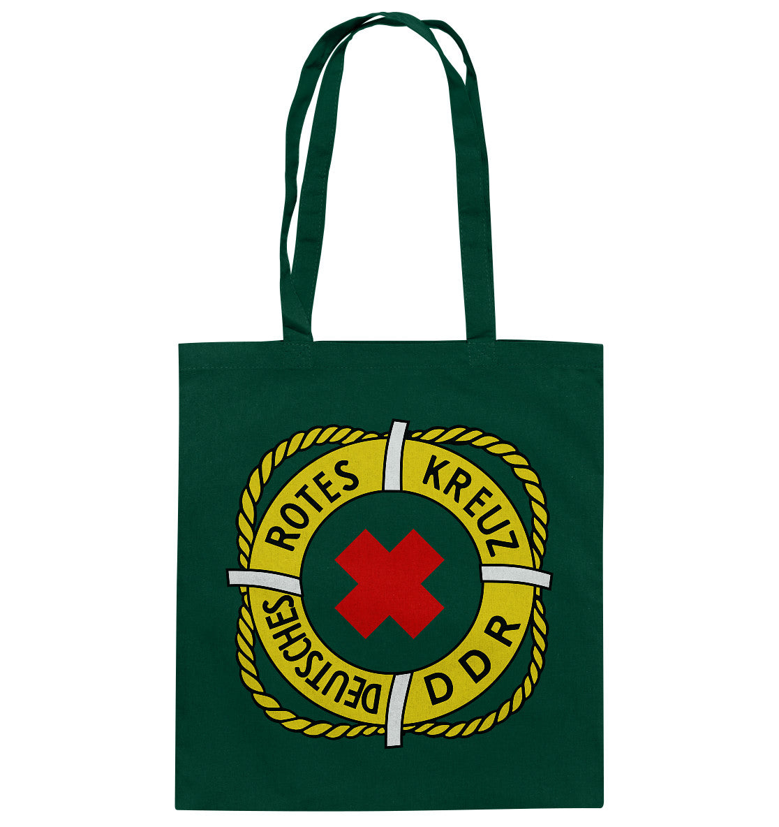 DDR Ostalgie Baumwolltasche • DEUTSCHES ROTES KREUZ DDR RETTUNG