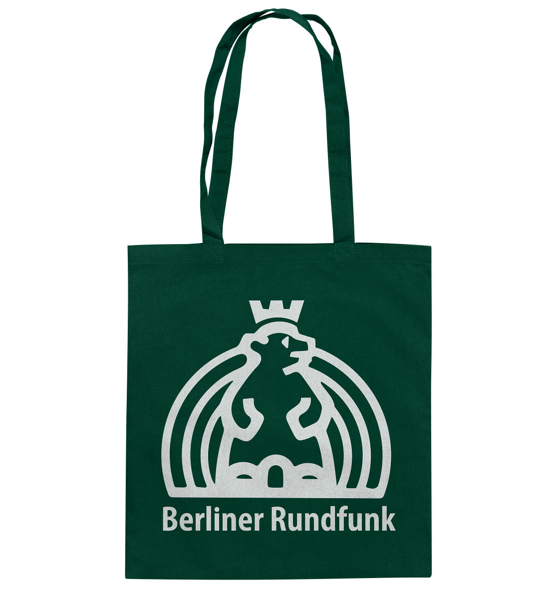 DDR Ostalgie Baumwolltasche • BERLINER RUNDFUNK - dunkel