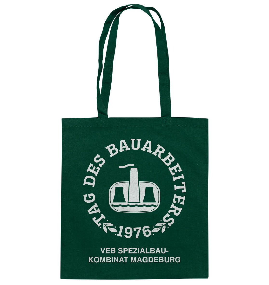 DDR Ostalgie Baumwolltasche • VEB SPEZIALBAUKOMBINAT MAGDEBURG